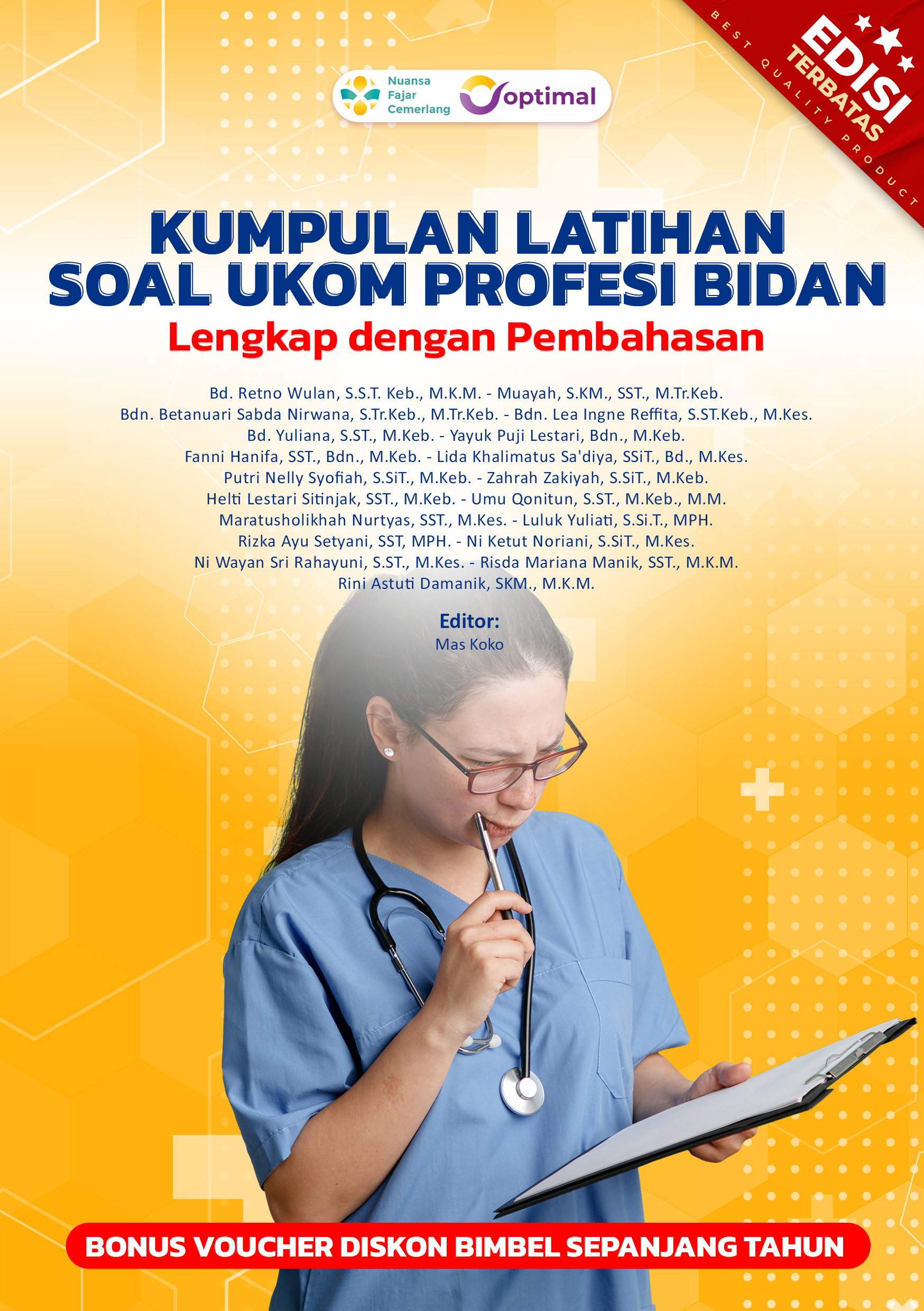Cover Buku KUMPULAN LATIHAN SOAL UKOM PROFESI BIDAN (Lengkap dengan Pembahasan).jpg